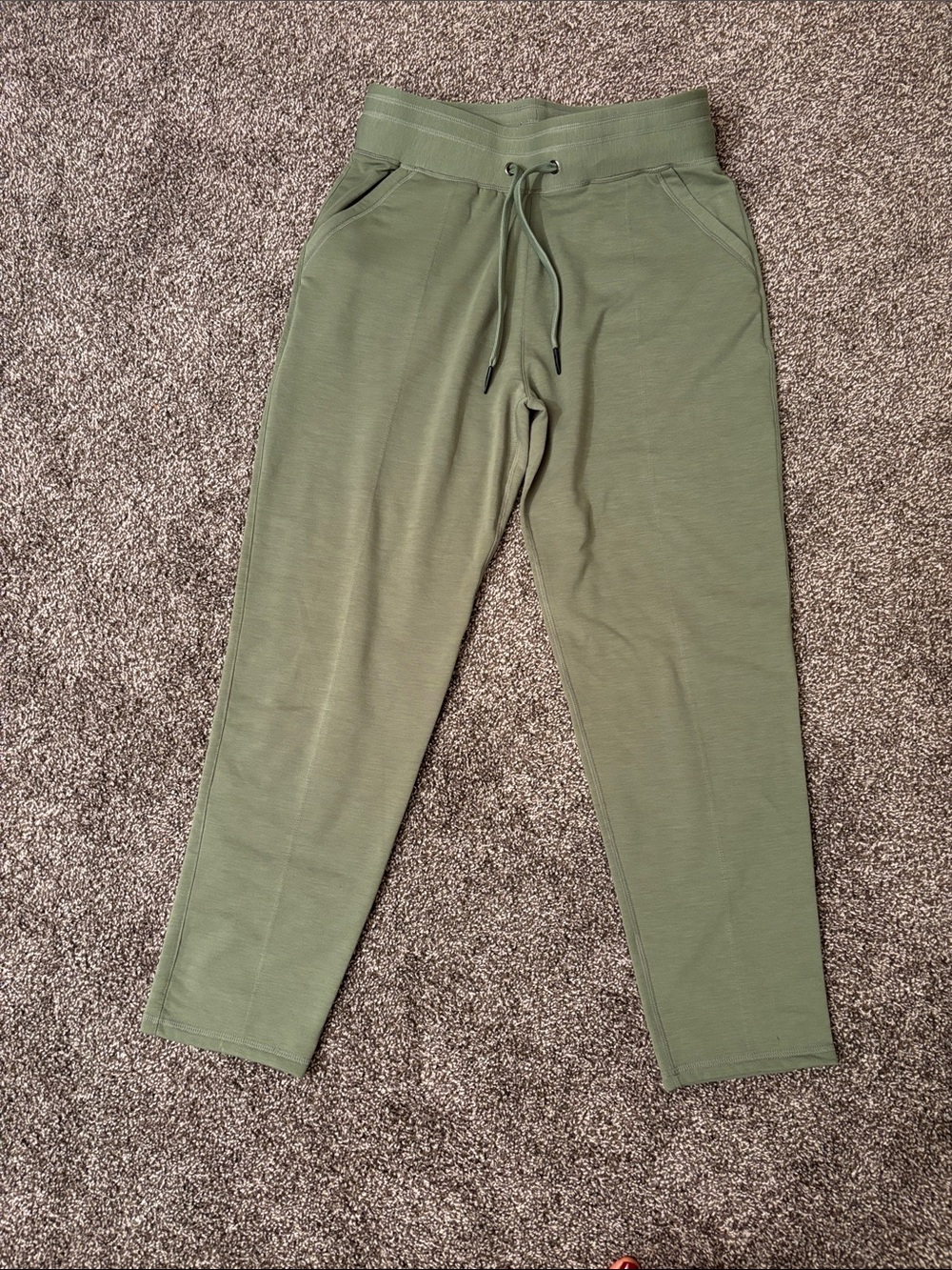 Earth Yoga Olive Green Drawstring Jogger Pants